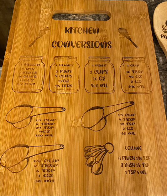 Baking Conversion Cutting Board