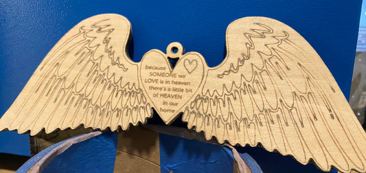 Angel Wings Christmas Ornament