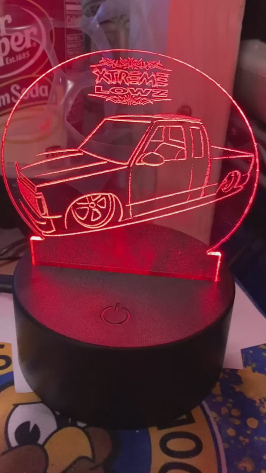 Led light with custom vehicle